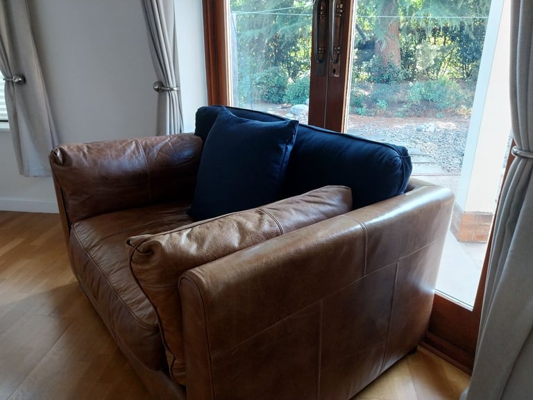 Tan Compact Sofa