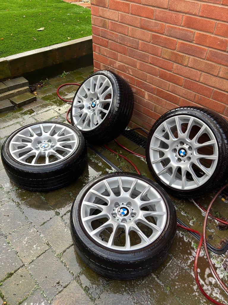 image for GENUINE BMW STAGGERED BBS 216m MOTORSPORT 320si ALLOY WHEELS.e90,e46,f20,f30