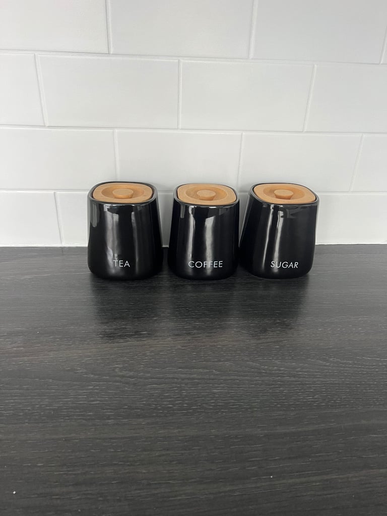 image for Tea, coffee and sugar jars.