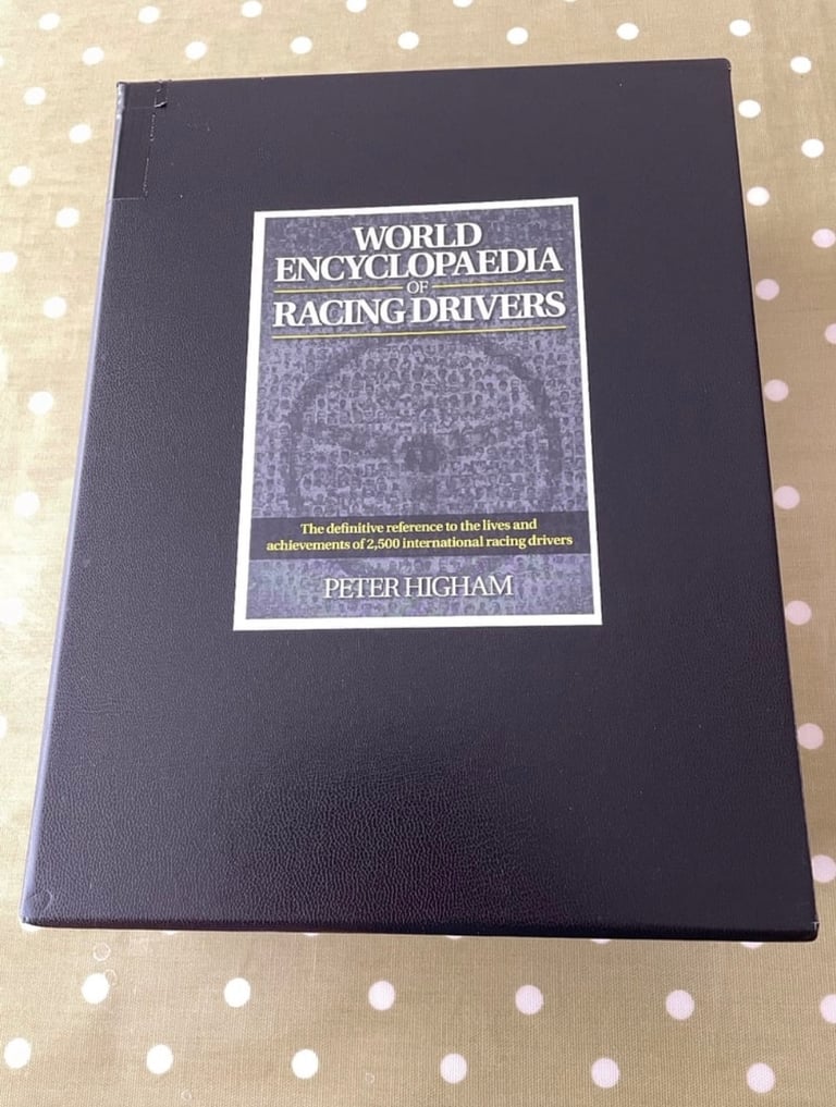 image for The World Encyclopaedia of Motor Racing Drivers x 3 Volumes/Books - by Peter Higham VGC