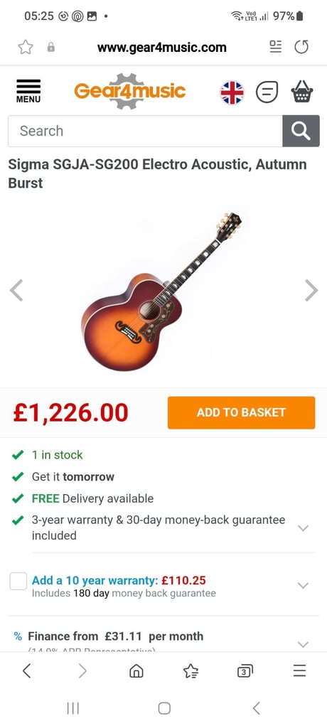 Sigma SGJA SG200 all solid wood model 