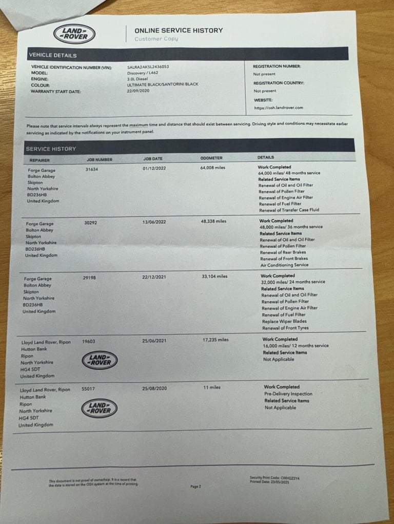 2020 Land Rover Discovery 3.0 SD V6 SE SUV 5dr Diesel Auto 4WD Euro 6 (s/s) (306 ps) ESTATE Diese...