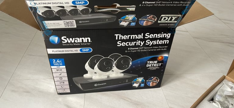Swann security system thermal sensing like new