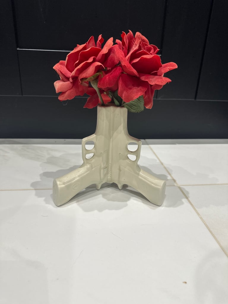 image for Suck uk guns and roses vase