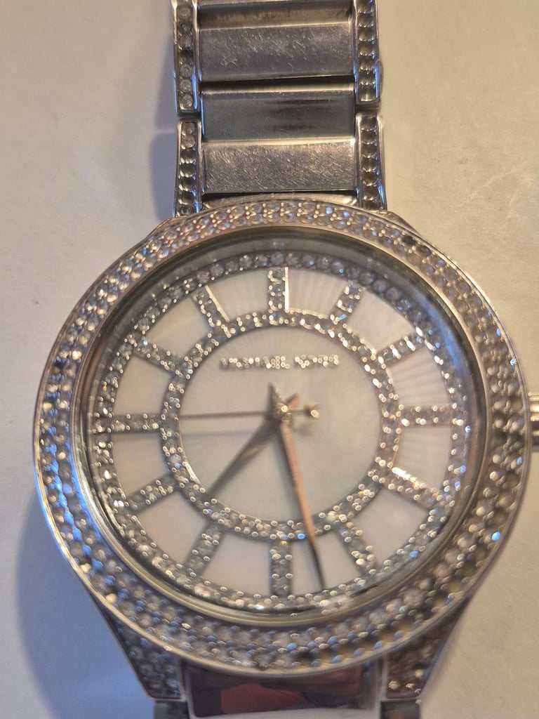 Ladies. Michael Kors Watch/ siler and Crystal