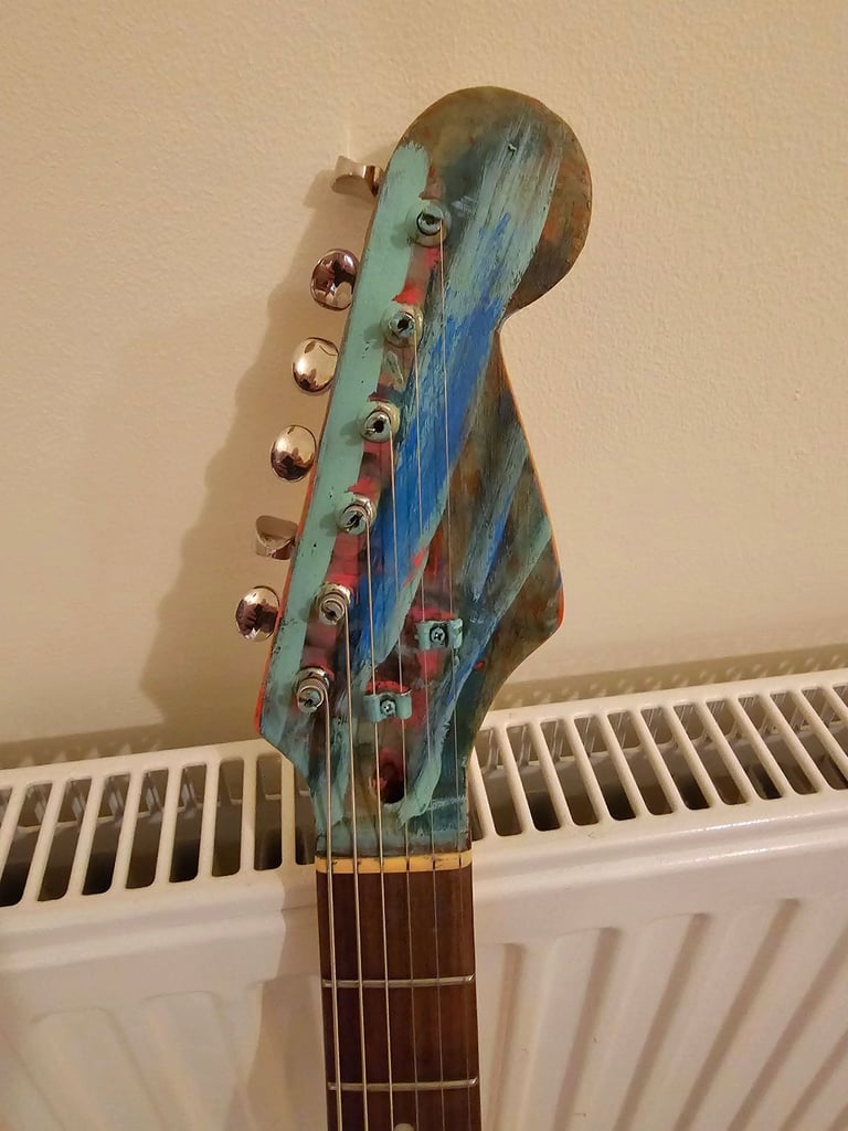 Relic 60s Stratocaster partsocaster (not Fender) style guitar for sale.  