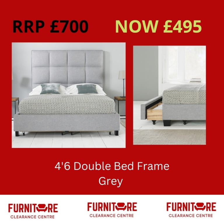 Fabric Bed Frame with pull out drawer | in Coalisland, County Tyrone |  Gumtree
