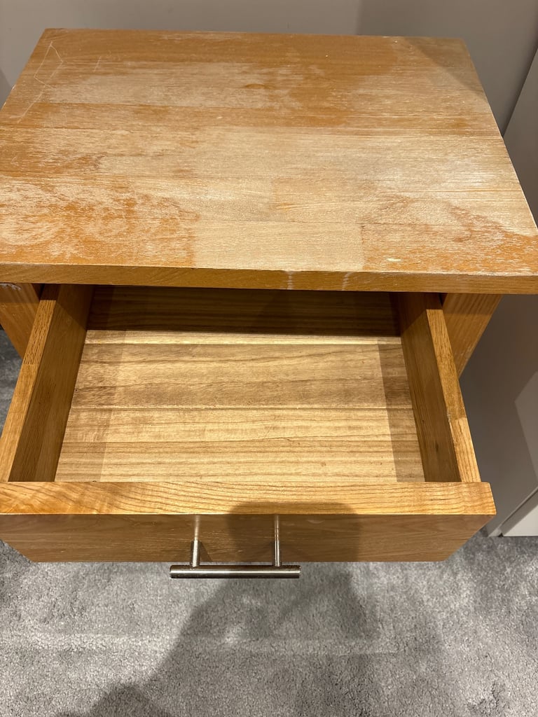 Next Oak Bedside Table