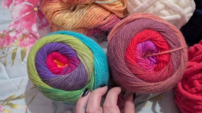 Yarn/wool for knitting or crochet x12 large rolls