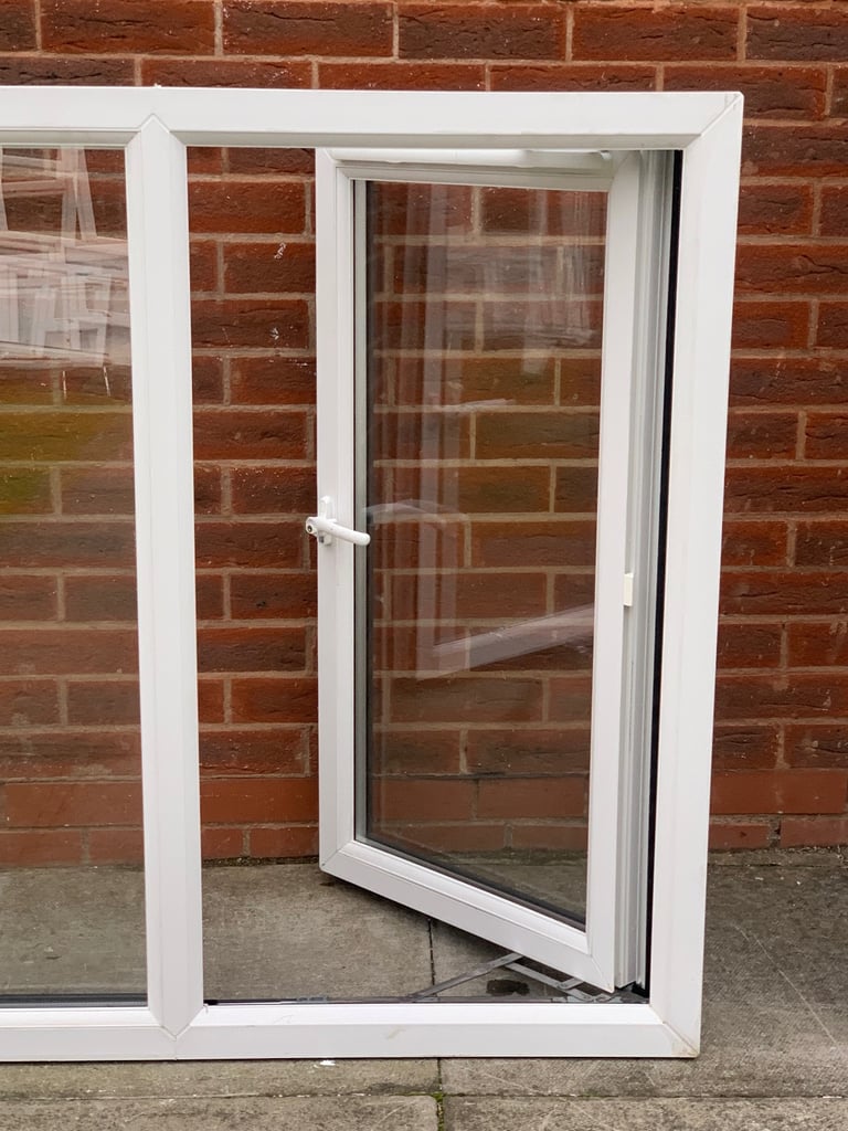 UPVC DOUBLE GLAZED ANTHRACITE GREY WINDOW SIDE OPENERS NEW 183cm WIDE 110cm High