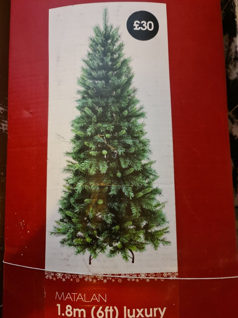 CHRISTMAS TREE £20 6FOOT METAL STAND