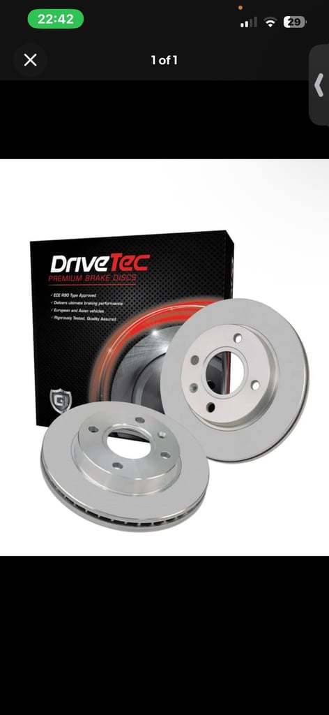 DRIVETEC - Front Vented Brake Disc Pair - 276mm DiameterPart: DTCDM3661C (6 available)