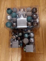 CHRISTMAS bundle incl. 58 M&S Cards; 80 M&S Baubles; Tree; Lights & many extras