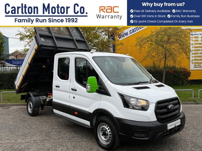 2021 Ford Transit 2.0 350 EcoBlue Leader Chassis Double Cab 4dr Diesel Manual RWD L3 Euro 6 ( TIP...