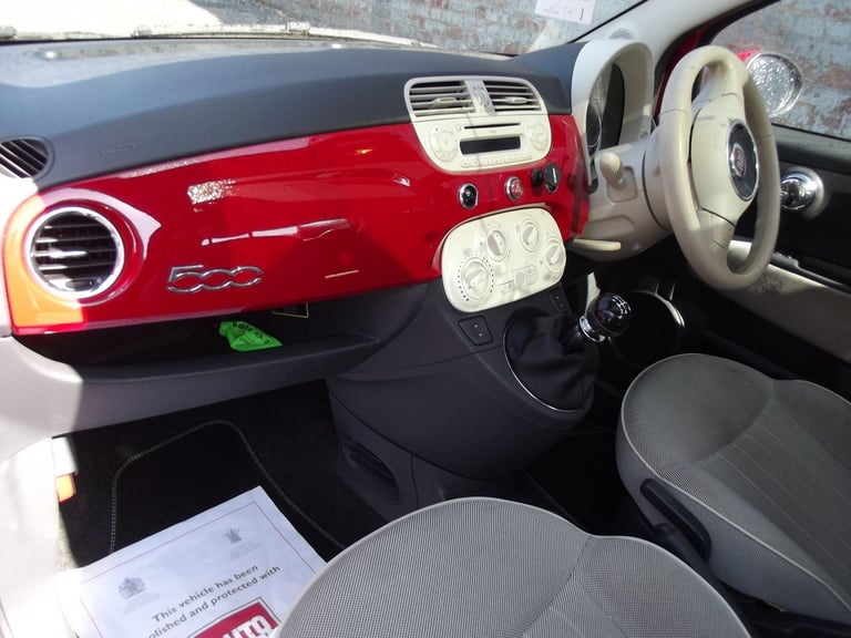 2013 Fiat 500 1.2 Lounge Euro 4 3dr HATCHBACK Petrol Manual