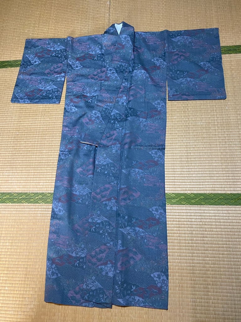 image for Vintage Japanese traditional Kimono Yukata Cotton/Silk or Cotton made dress wear for Men/Women - 13