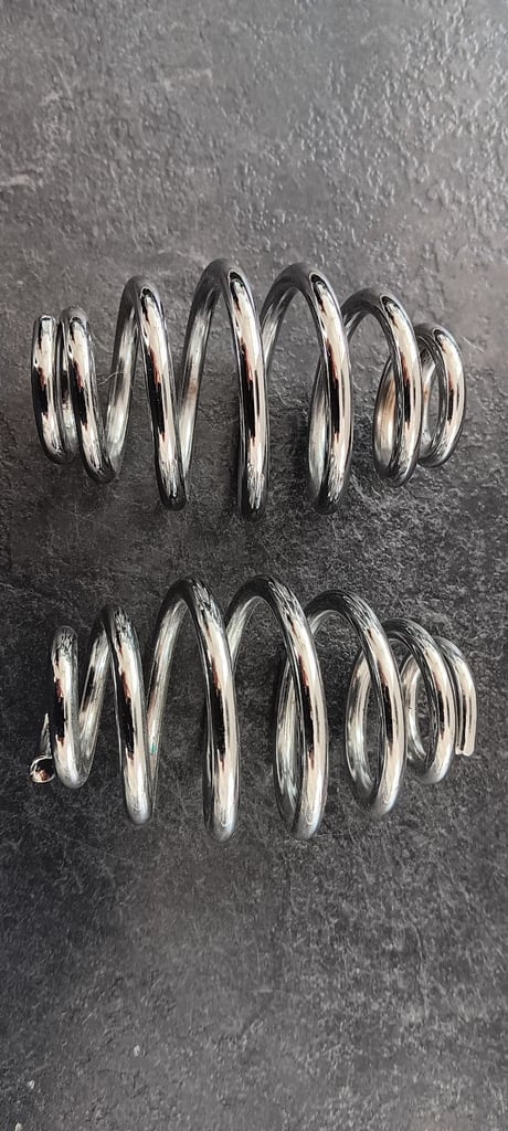 Motorbike Bobber Seat Springs Chrome.