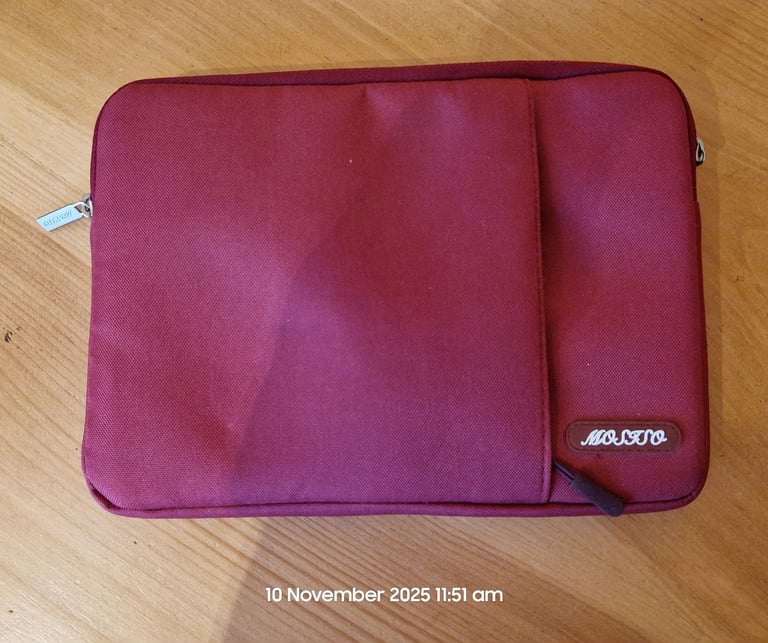 image for Burgundy red tablet cover 27cm by 20cm