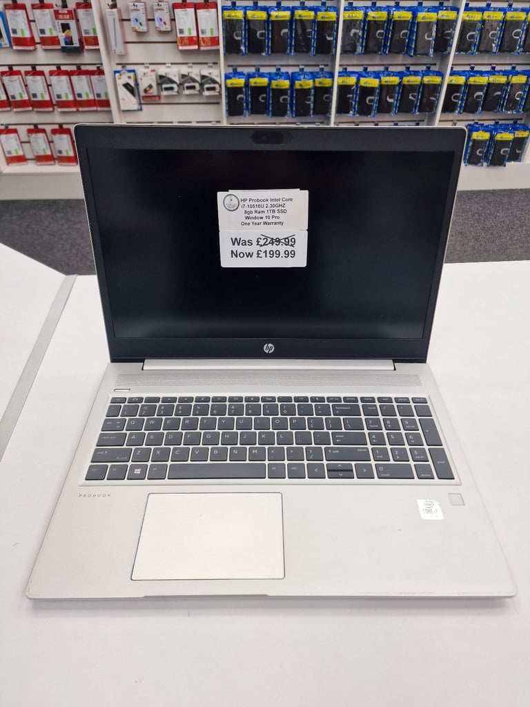 image for Like New Used Laptop HP Probook Intel Core i7-10510U 2.30GHZ 8gb Ram 1TB SSD Window 10 Pro 