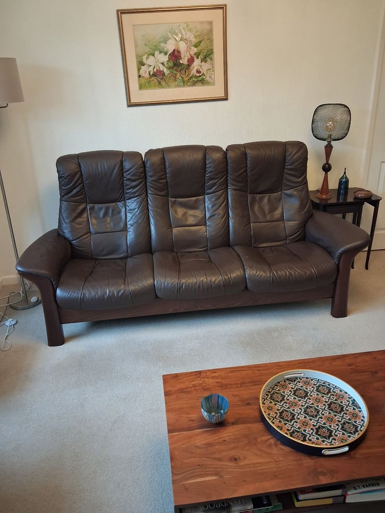 Stressless Windsor 3 Seater Leather Recliner Sofa