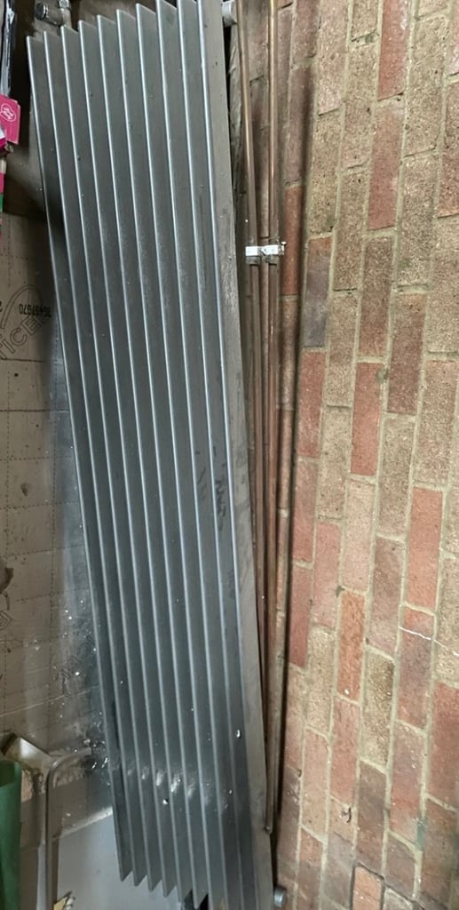 image for Grey tall radiator anthracite 180x40 cm. 