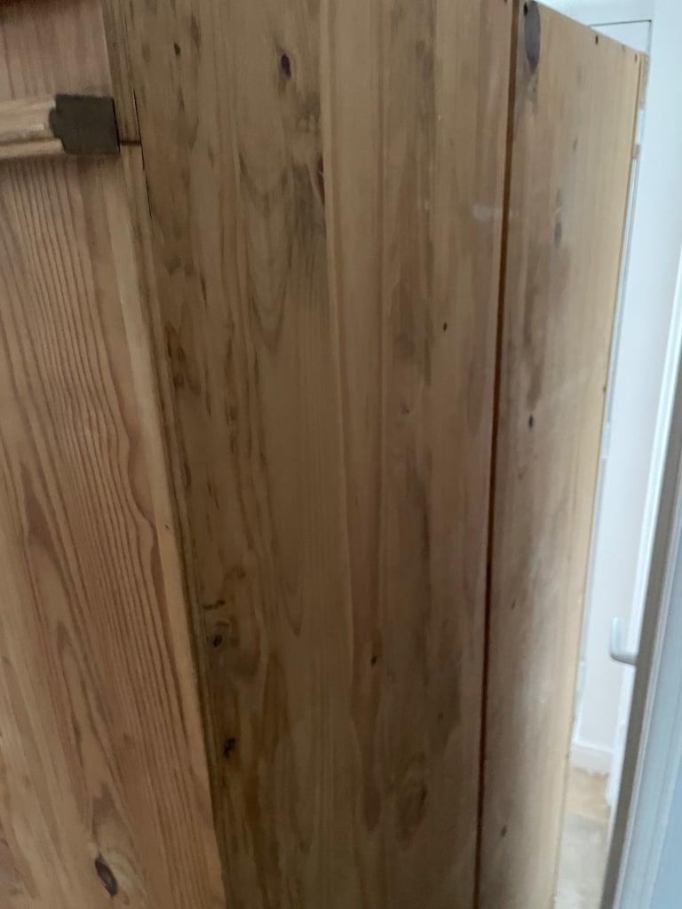 Rustic pine wardrobe 