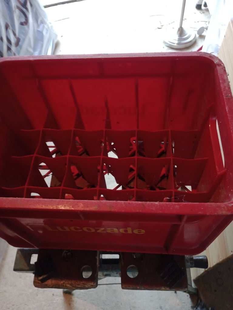 Vintage lucozade plastic crate 