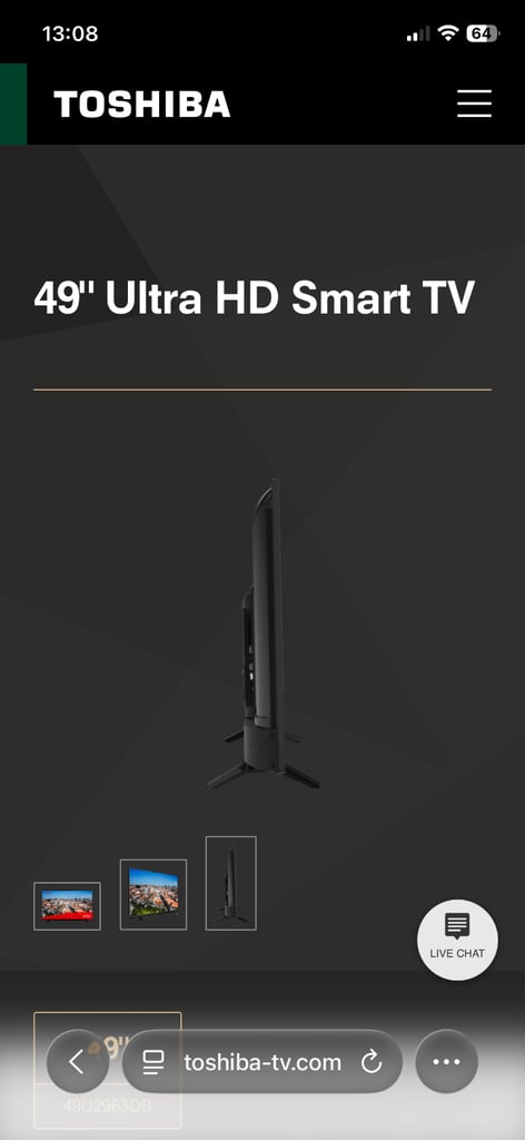 Toshiba 49-inch UHD Smart TV