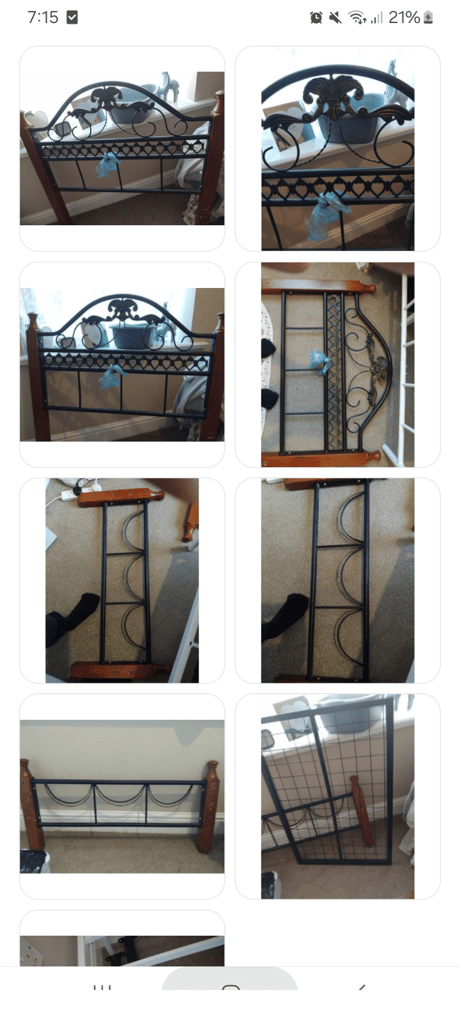 image for Stunning cast iron bedframe 