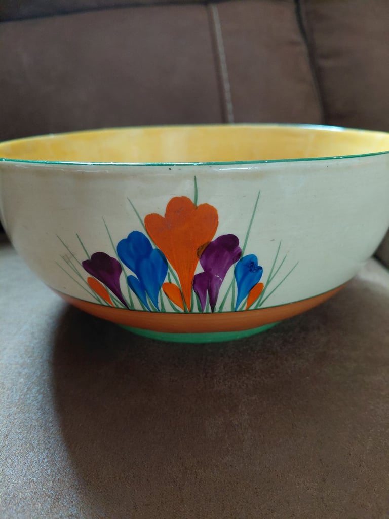 Clarice cliff crocus bizzare design vintage 1930s bowl