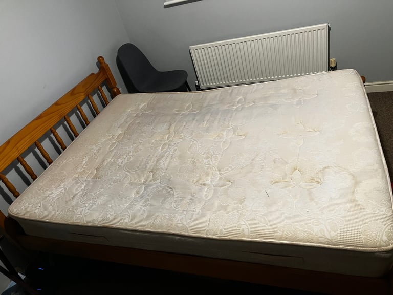 image for A double bed and mattress 