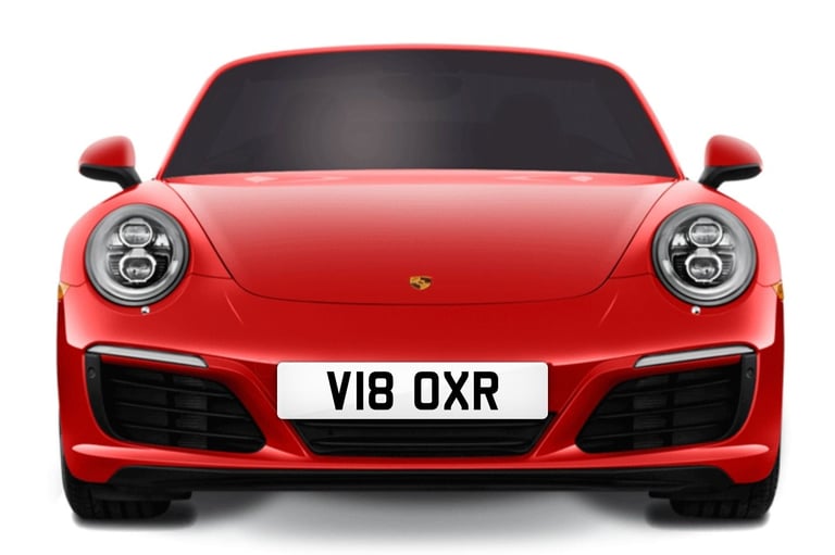 V18 OXR / V1 Rocket BOXR/ BOXER / Boxster & Boxer Engine Cars – Private car Cherished number plate