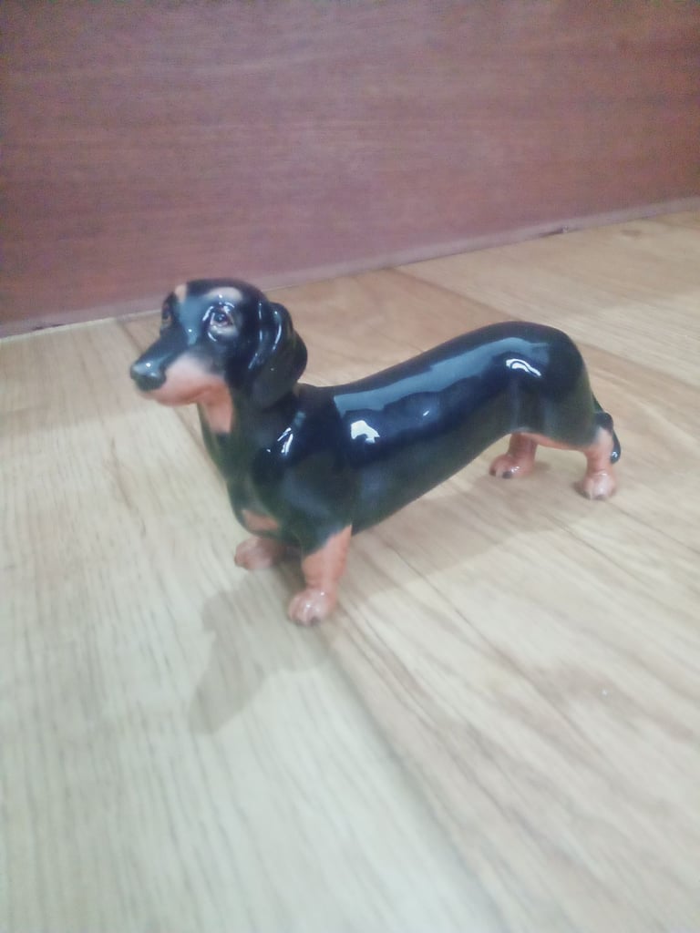 John Beswick Black Dachshund 