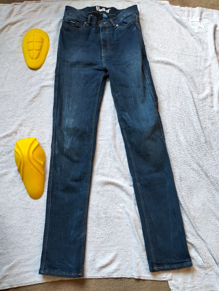 Bull-It Ladies Stretch Denim CE AA Motorcycle Jeans Blue UK 8 EU 28"  Reg Leg 30"