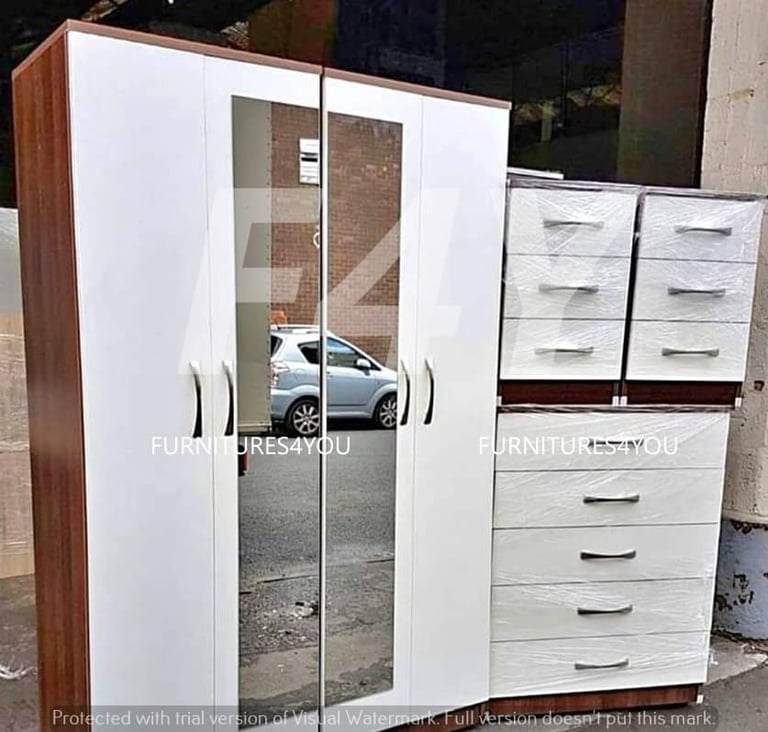 Fully assembled wardrobe,Chest of drawers And Besdside Tables For Sale Home Delivery