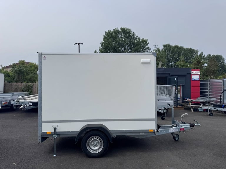 Brand New 8ft x 5ft x 6ft Single Axle Box Trailer With Ramp 1300KG Braked