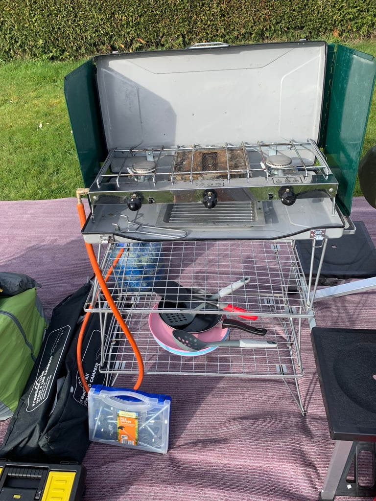 Eurohike 8 person air tent & equipment 