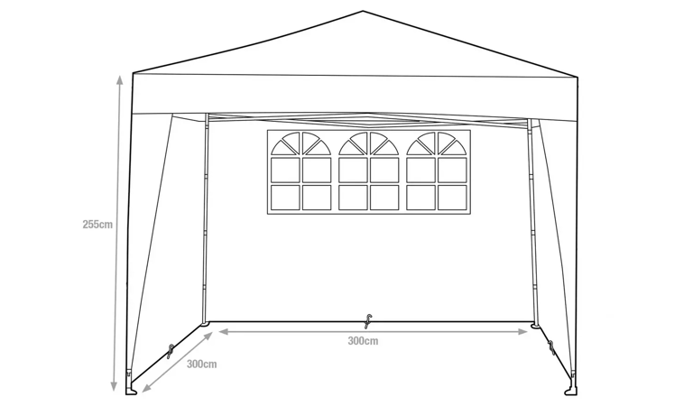Argos 3-meter by 3-meter popup gazebo - Like new