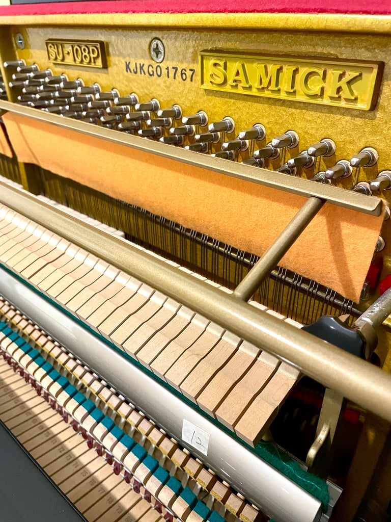Restored Samick 108 Small Upright Piano