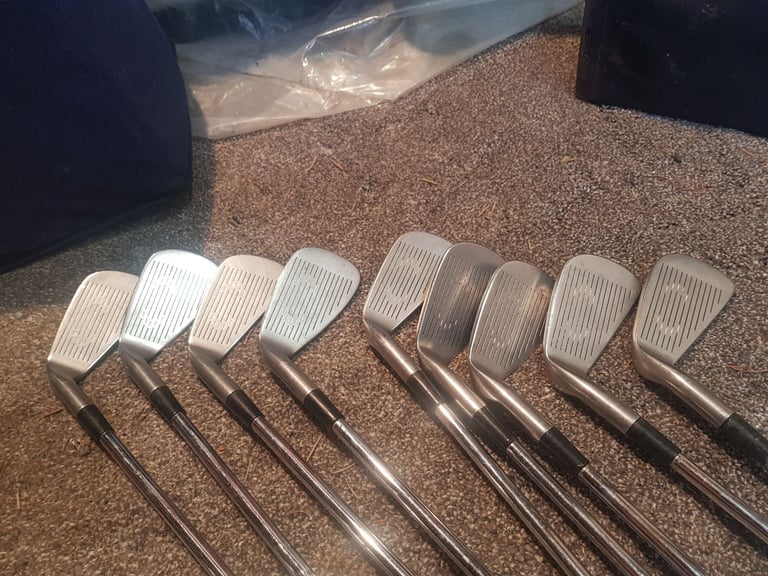 Full set Jack Nicklaus AIR BEAR irons, Ram Driver  Hippo  bag  