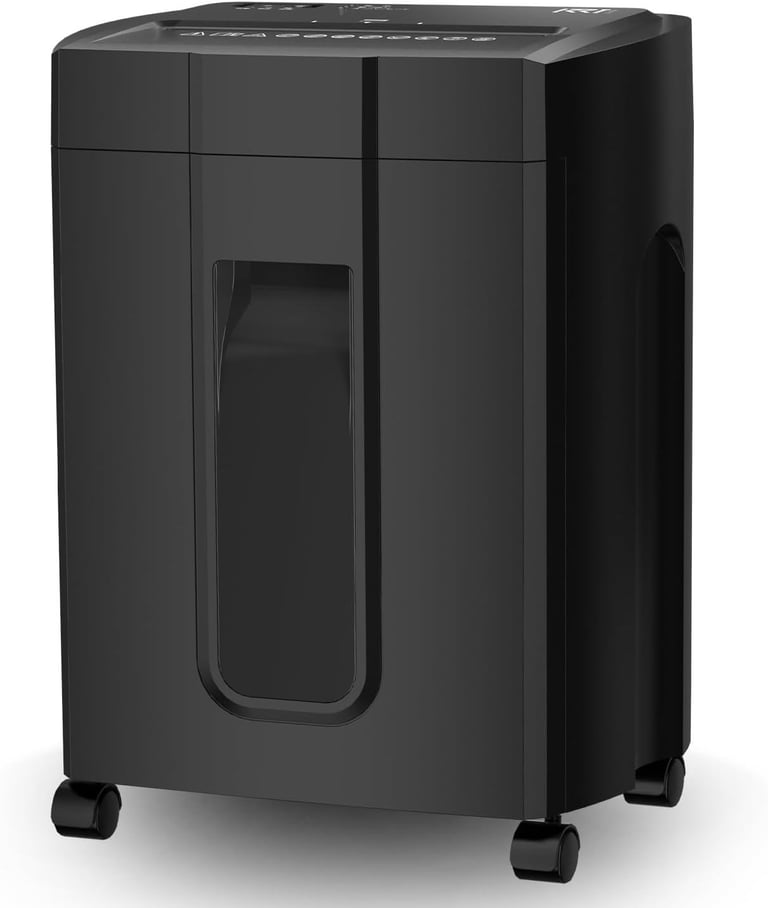 image for new in packaging - 45dB Ultra Quiet, 15 Sheets Cross Cut Shredder with 18L Pull-Out Bin & Casters