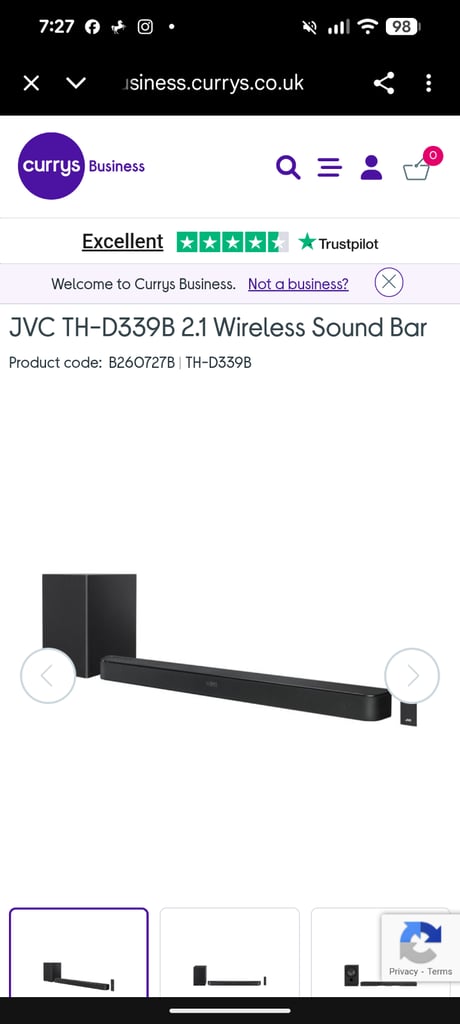 2.1CH SOUNDBAR WITH WIRELESS SUBWOOFER MODEL: TH-03398 with remote 