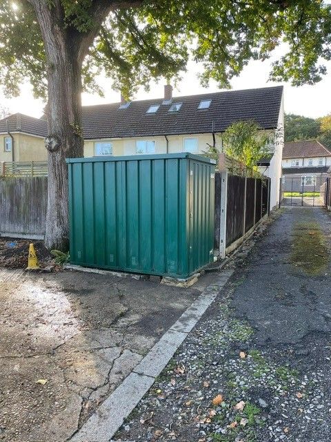 1.5x2.5m storage container on padlocked site available to rent for storage in Chatham