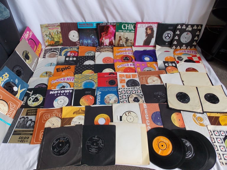 Over 65 x 1960s 1970s 7" SINGLE VINYL RECORDS Elvis Eagles Rod Stewart Otis