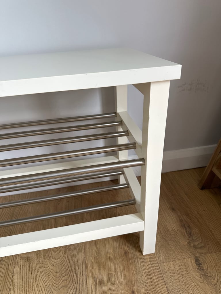 IKEA Shoe Rack (TJUSIG) white 108 x 34 x 50 cm