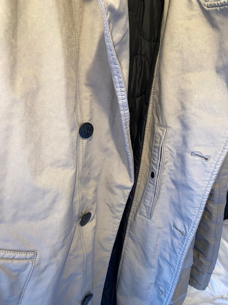 Stone Island, Grey Trench Coat 