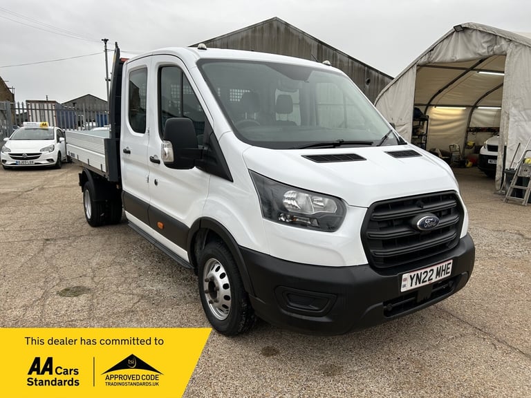 2022 Ford Transit 2.0 EcoBlue 130ps Double Cab Chassis Dropside Tipper Diesel Manual
