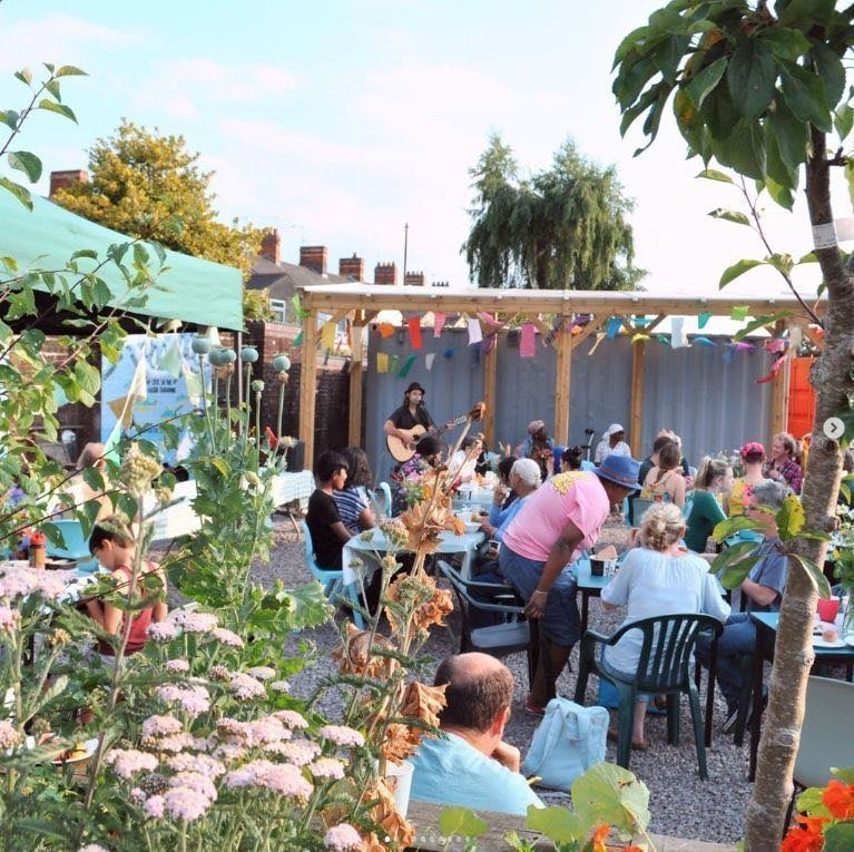 Shipping container studio to rent at Railway Gardens, Splott