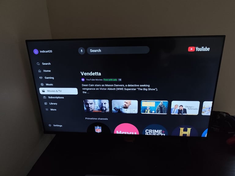 image for 43 inch hisesne uhd smart tv