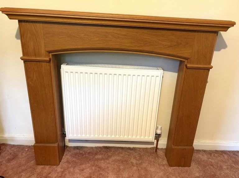 solid oak fire surround 